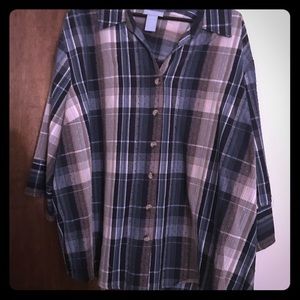 4x Blue and brown blouse perfect condition